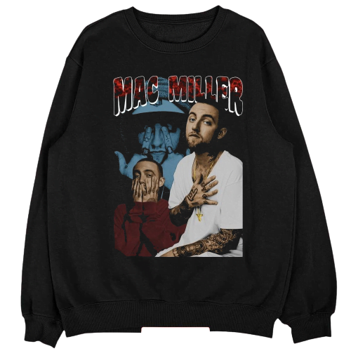 Mac Miller College Design Singer Sweatshirt
