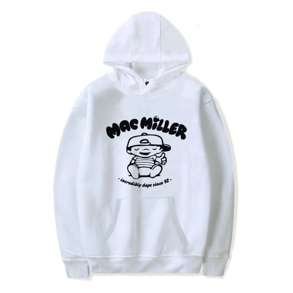 Mac Miller Rapper Swimming Hoodie - White